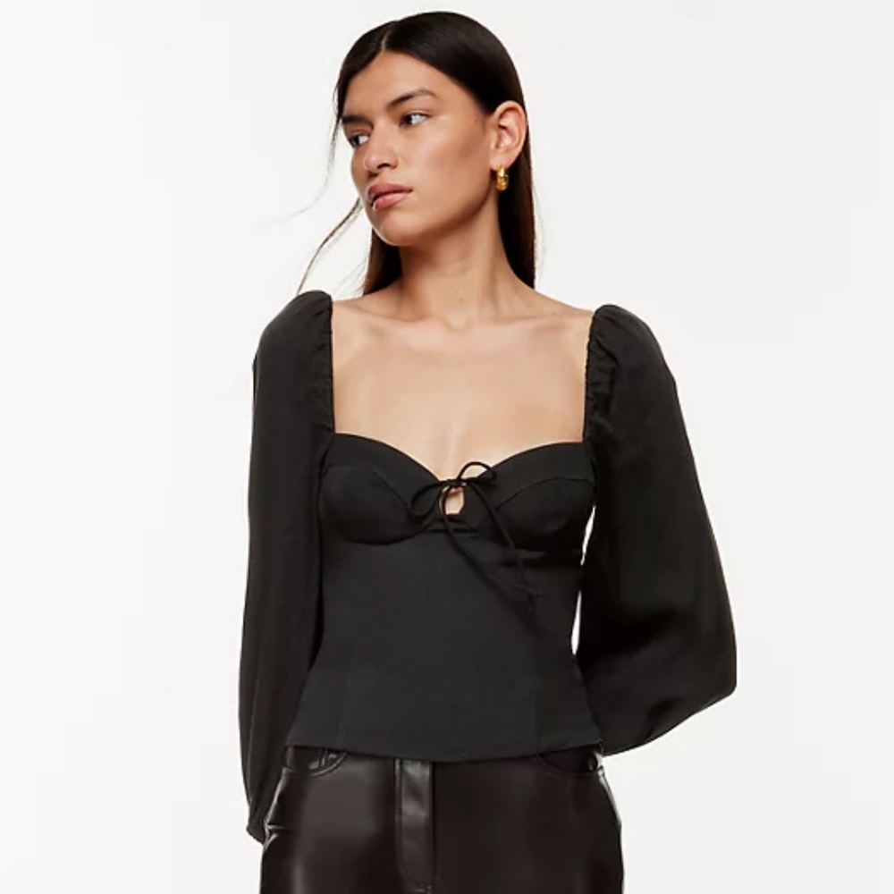 wilfred Novella blouse black size S (Aritzia)